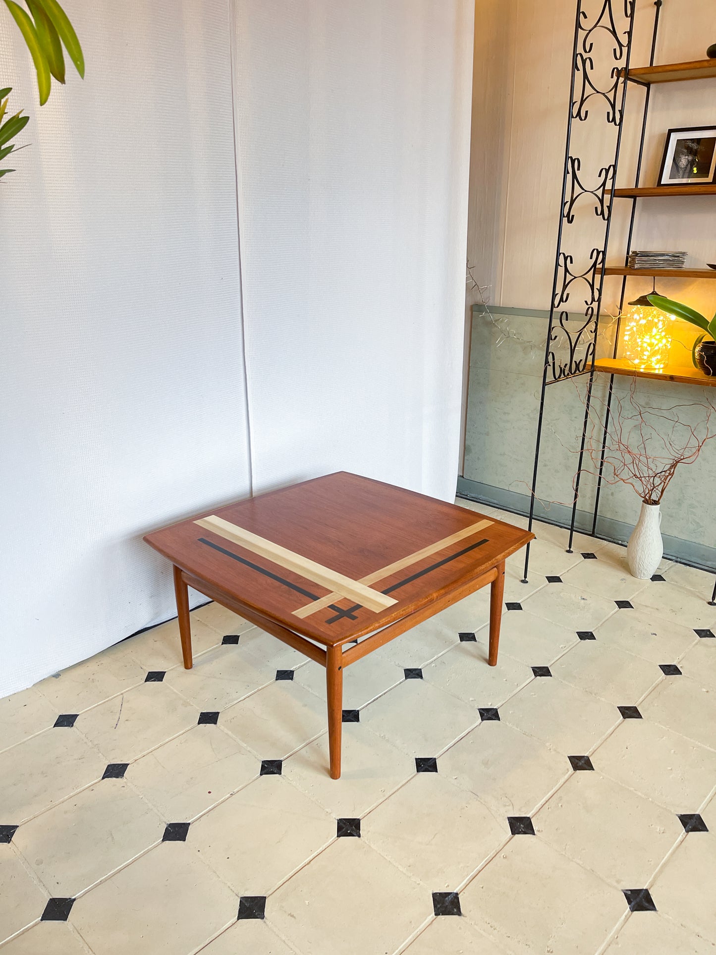 Danish Couchtisch Teak Glostrup 60er Tisch