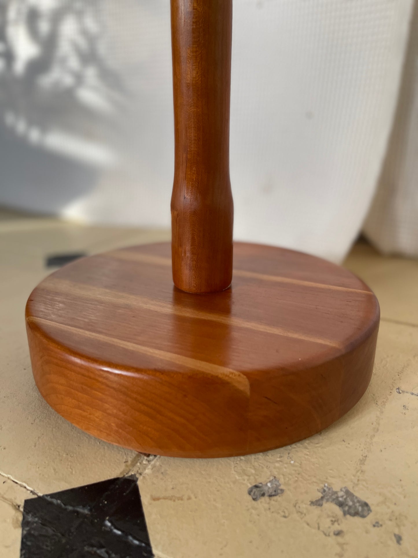 Heureka Stehlampe Teak Vollholz 60er Lampenschirm Danish Design