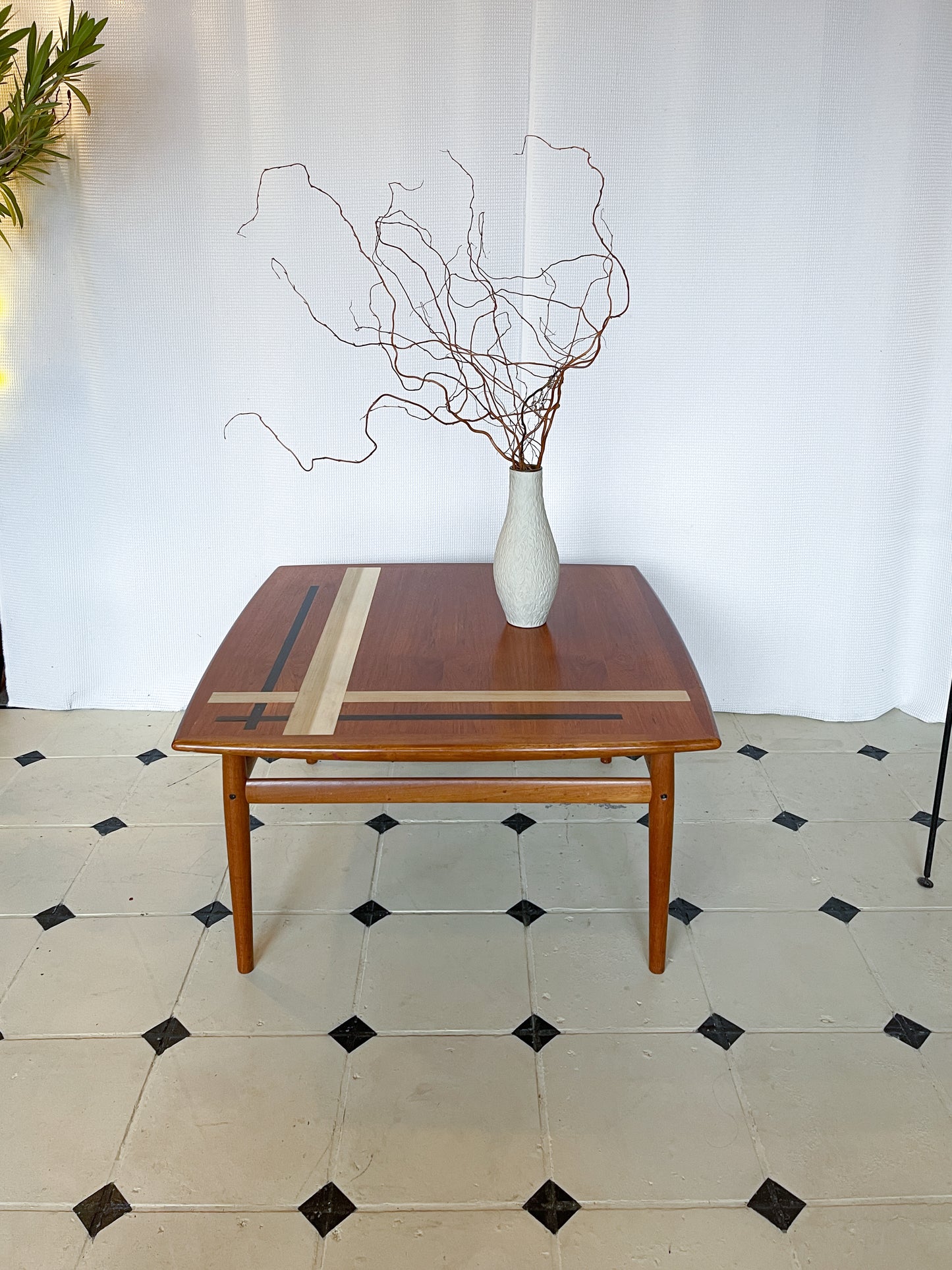 Danish Couchtisch Teak Glostrup 60er Tisch