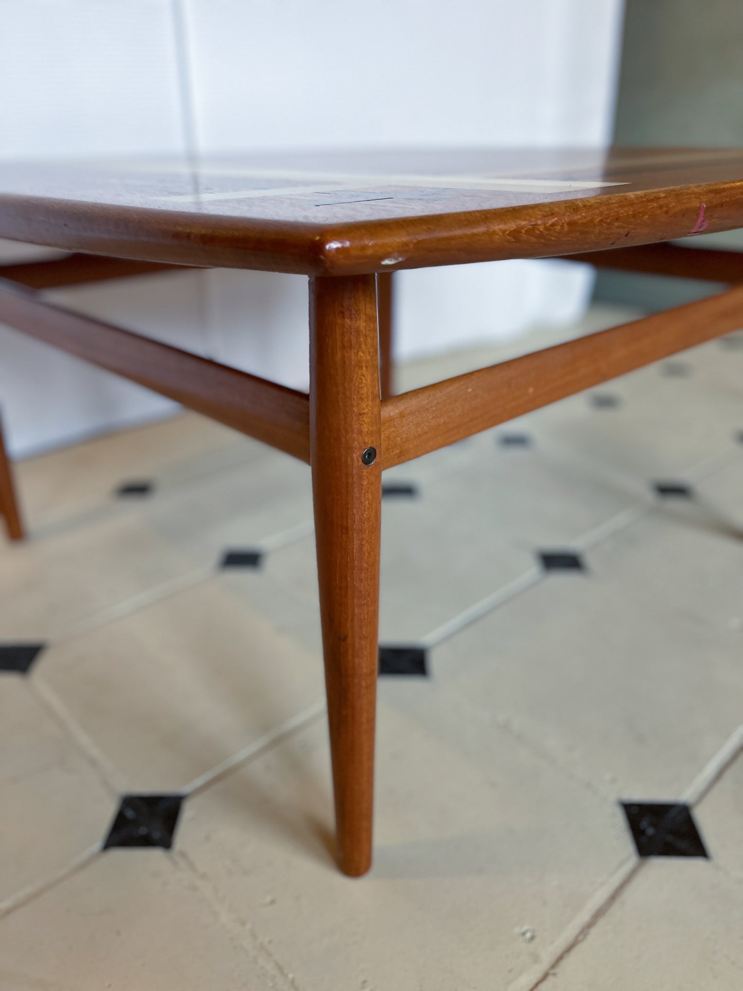 Danish Couchtisch Teak Glostrup 60er Tisch