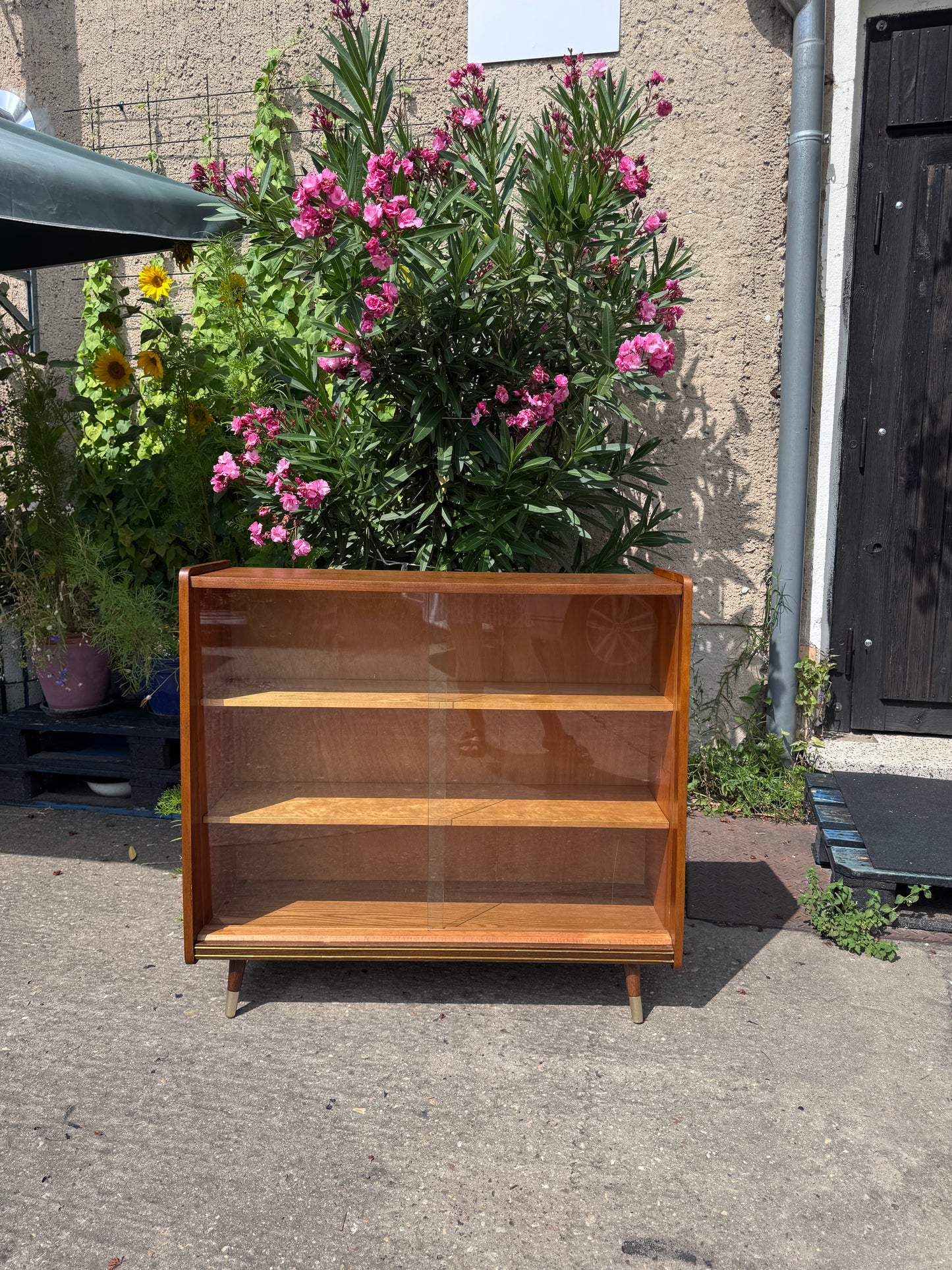 Mid-Century Vitrine 60er Kommode Glas
