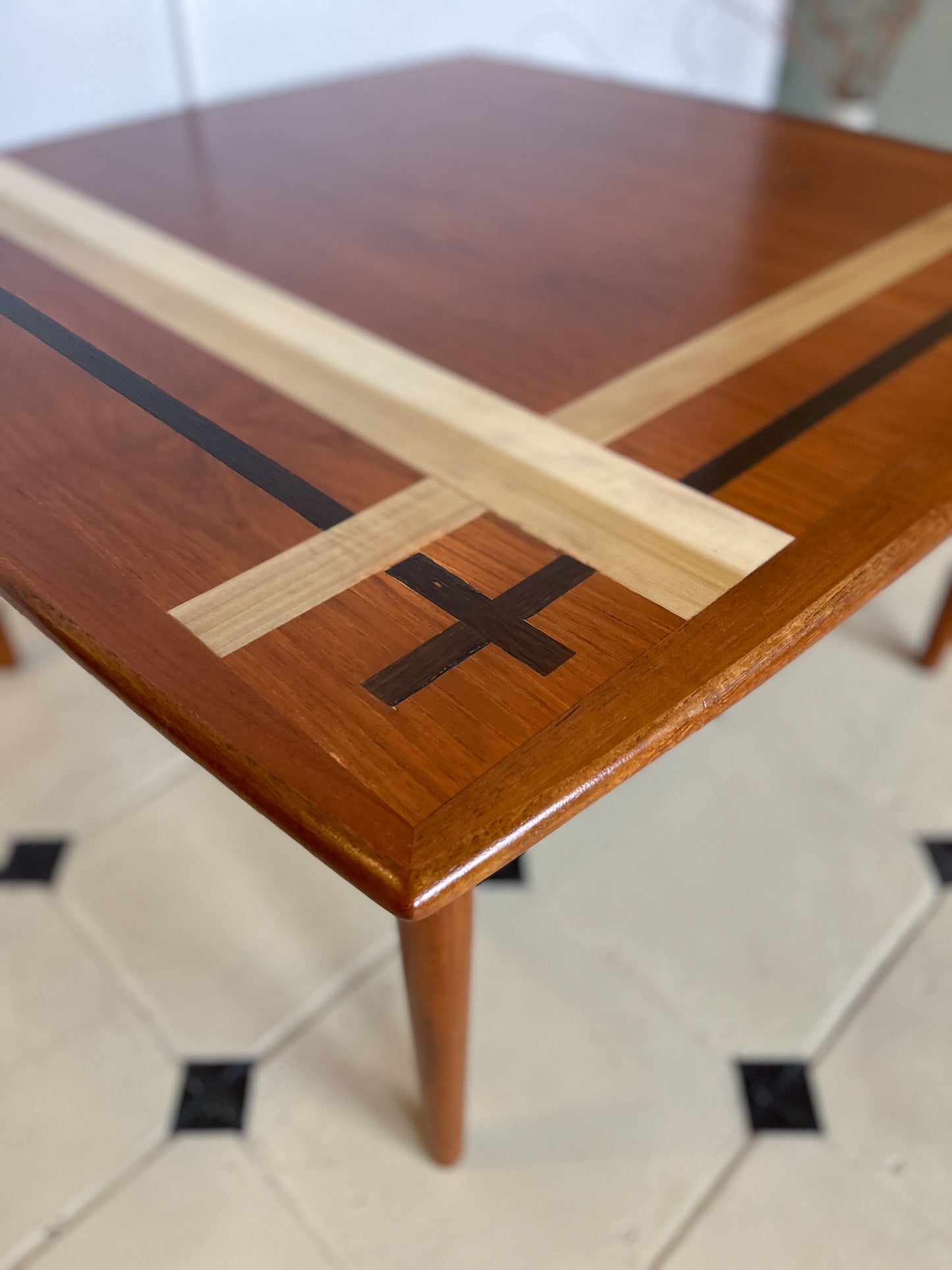 Danish Couchtisch Teak Glostrup 60er Tisch