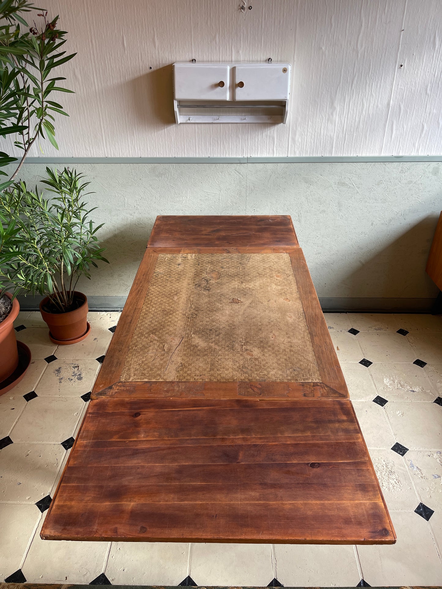 Esstisch Landhaus ausziehbar Massivholz Antik shabby