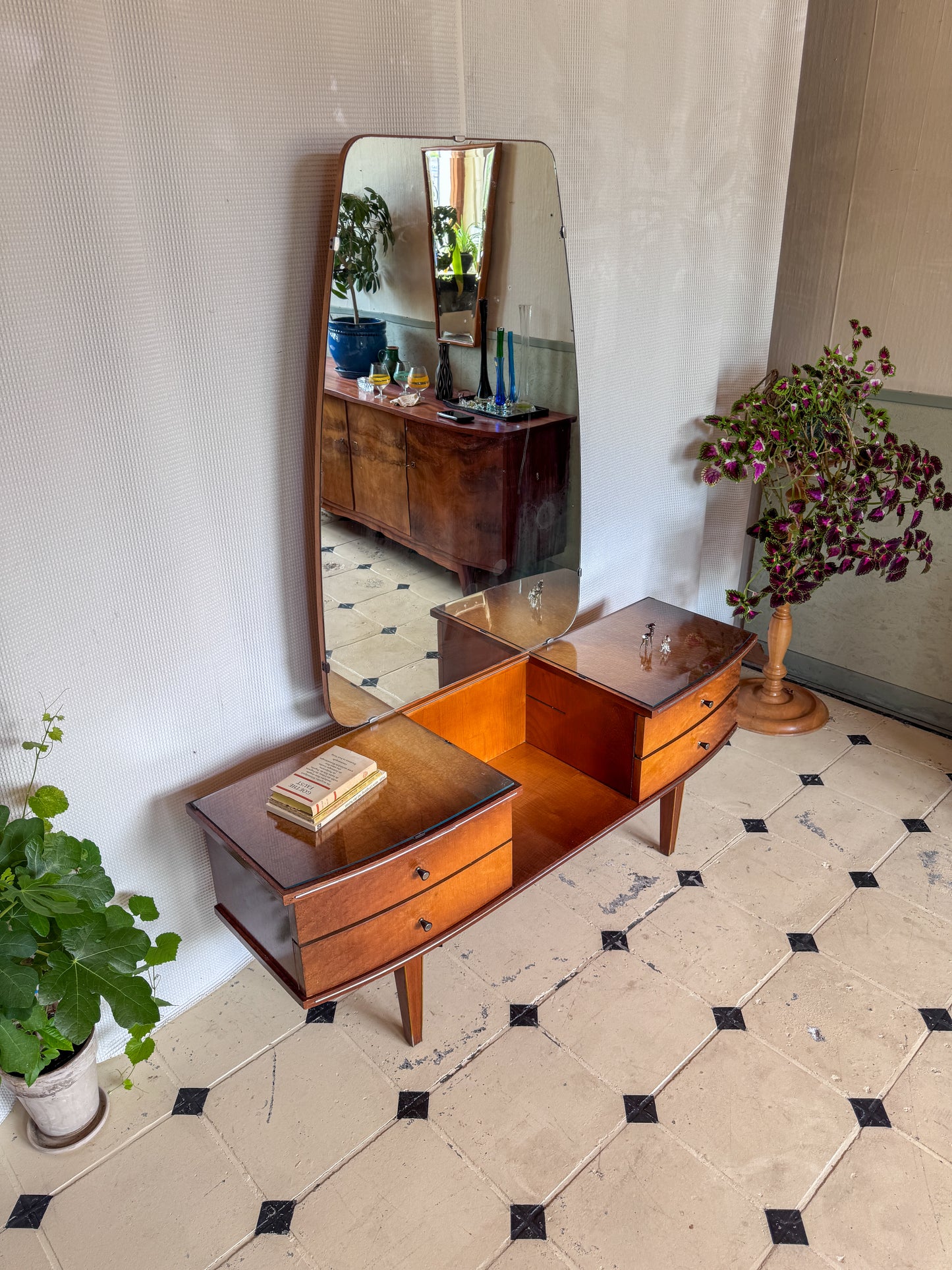 Vintage Spiegelkommode | Mid-Century | 1950er/60er Jahre