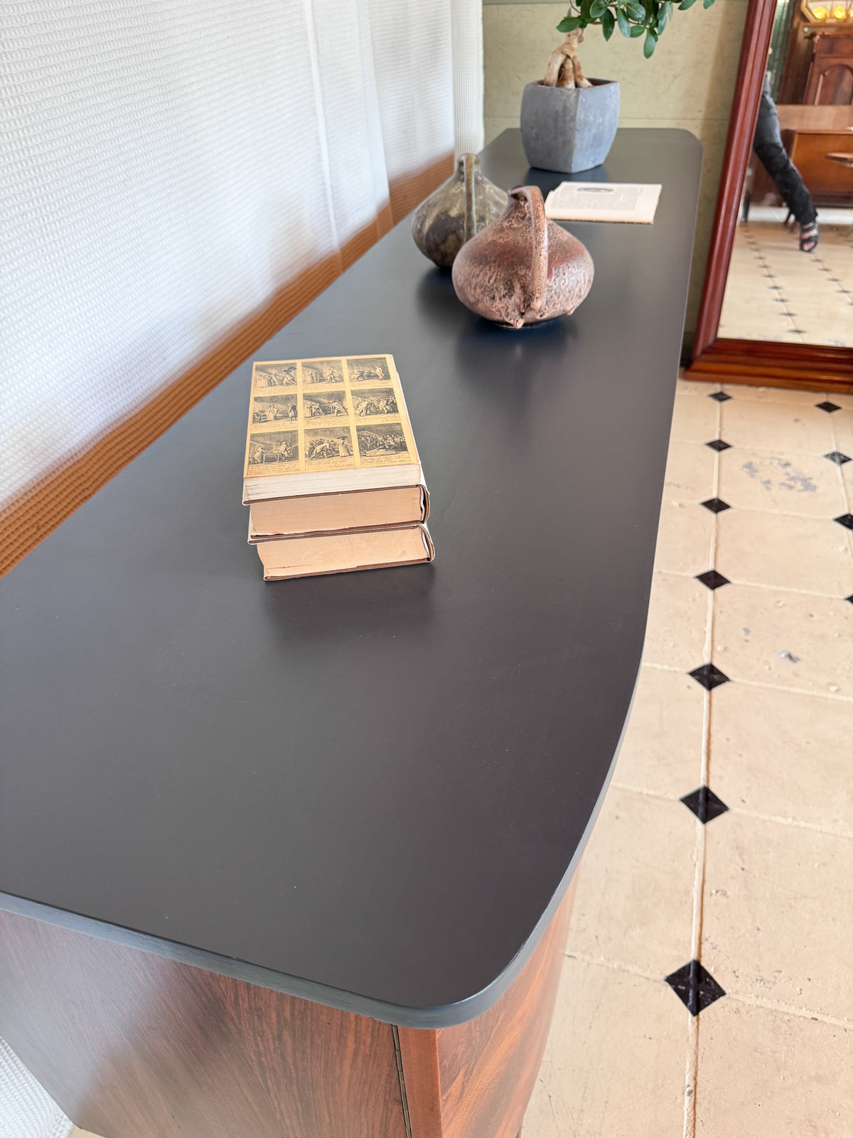 Sideboard TV Board Nussbaum Vollholz 60er Lowboard