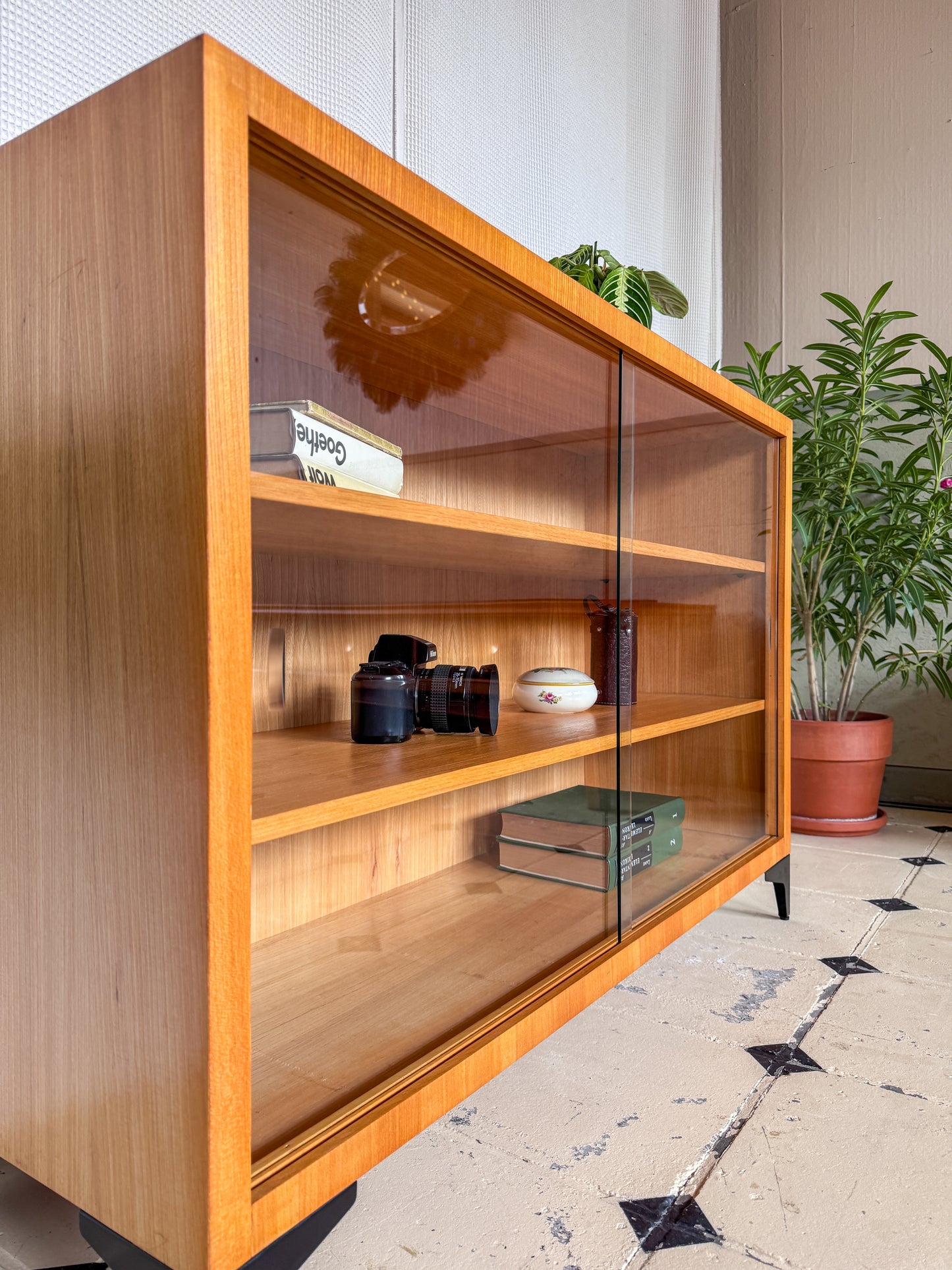 Vitrine Bücherregal Kommode 60er Vintage