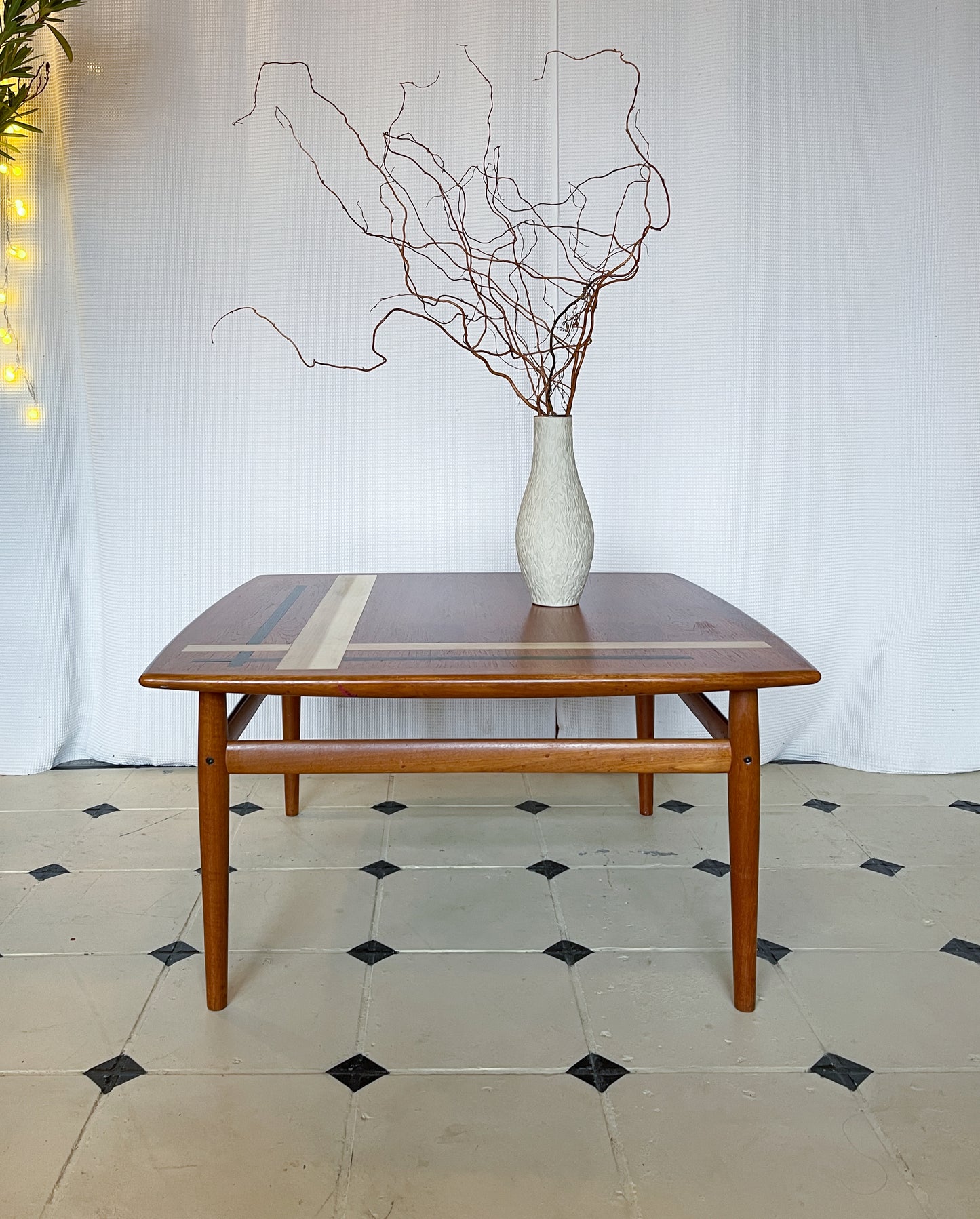 Danish Couchtisch Teak Glostrup 60er Tisch