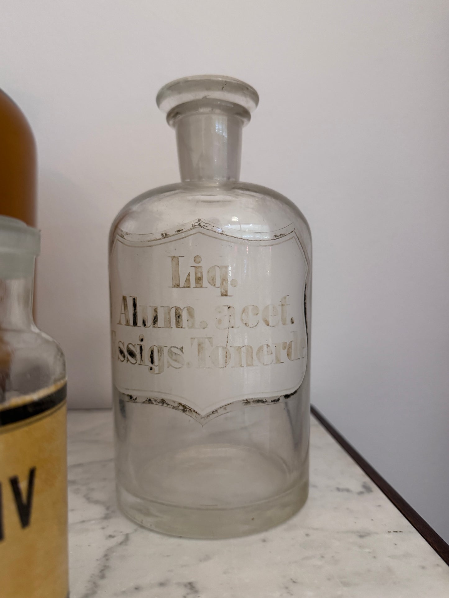 Vintage Apothekerflaschen Set 4 Original Glasflaschen