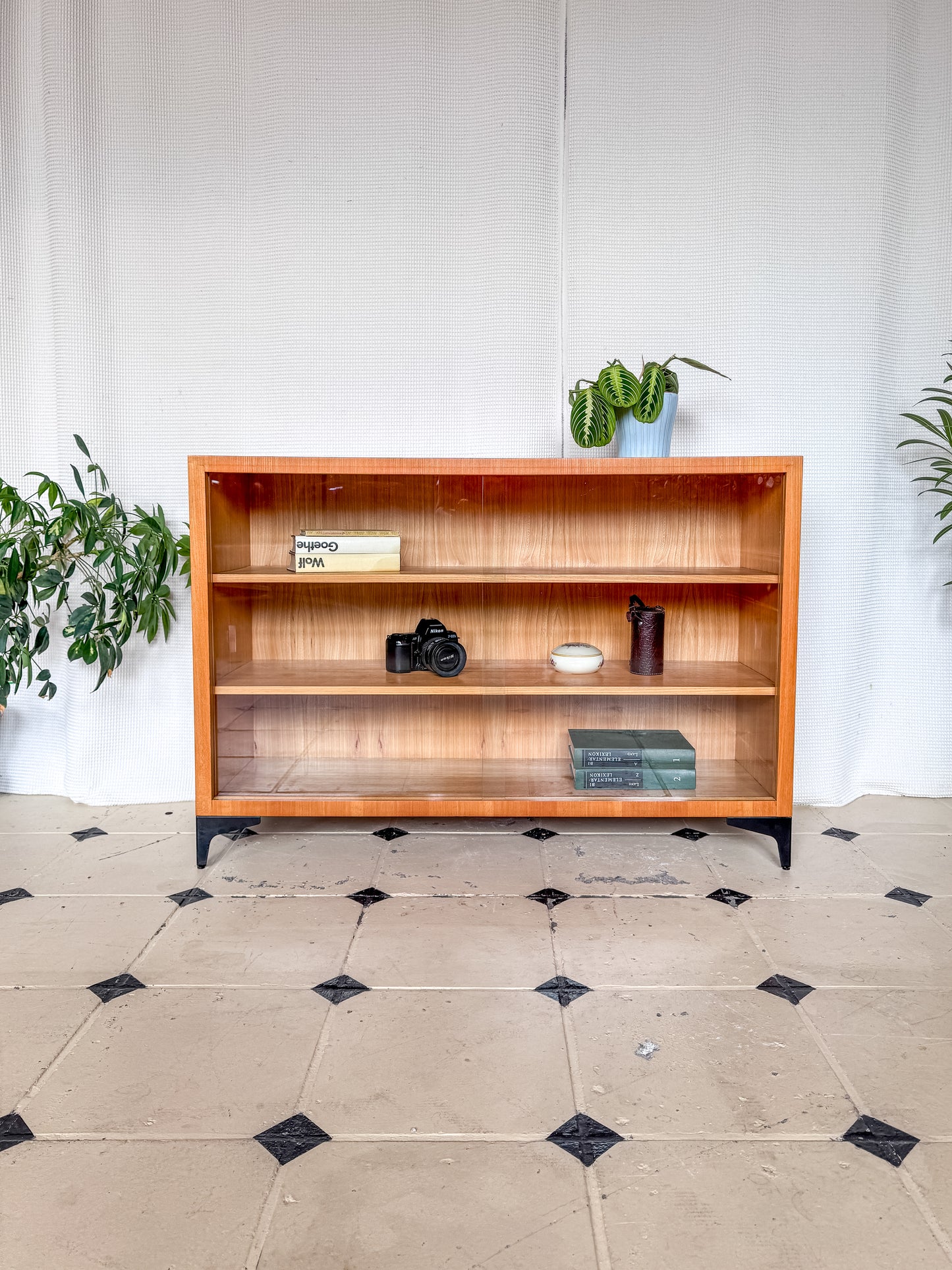 Vitrine Bücherregal Kommode 60er Vintage