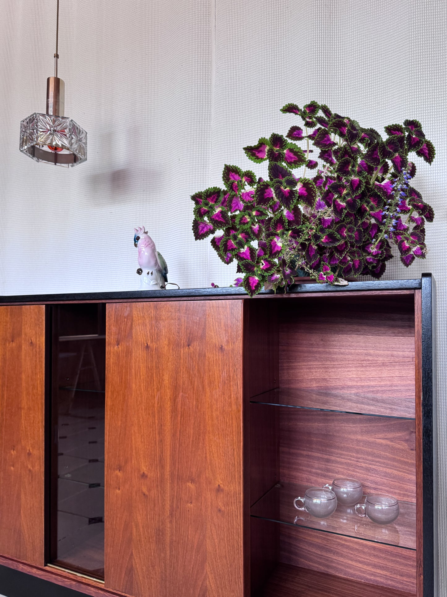 Mid-Century Sideboard Vitrine Bücherschrank 1960er
