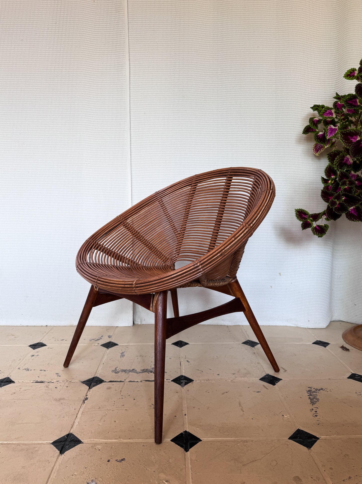 Vintage Rattan-Loungeset – 2 Sessel & 1 Couch | 1960er/70er Jahre