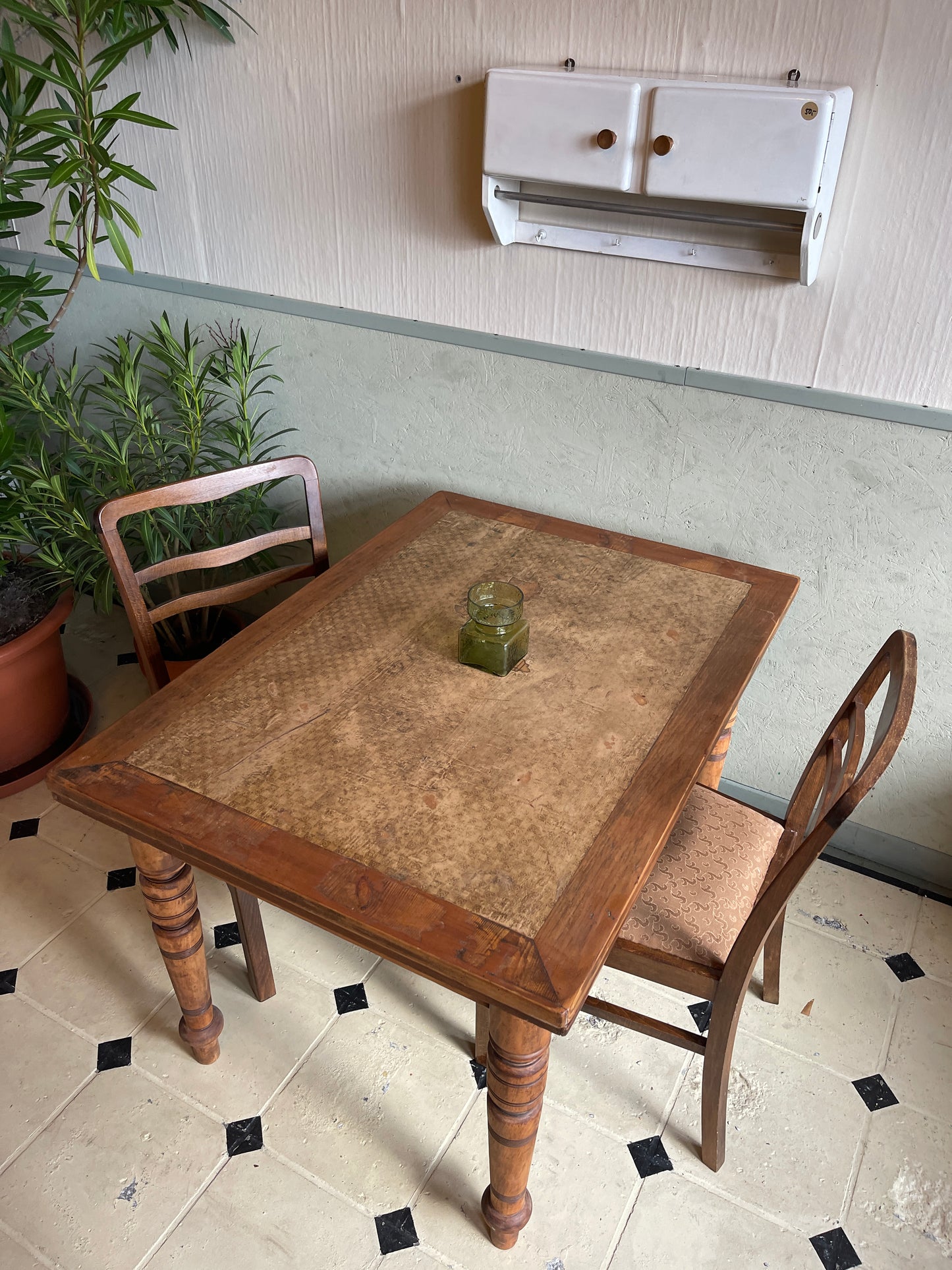 Esstisch Landhaus ausziehbar Massivholz Antik shabby