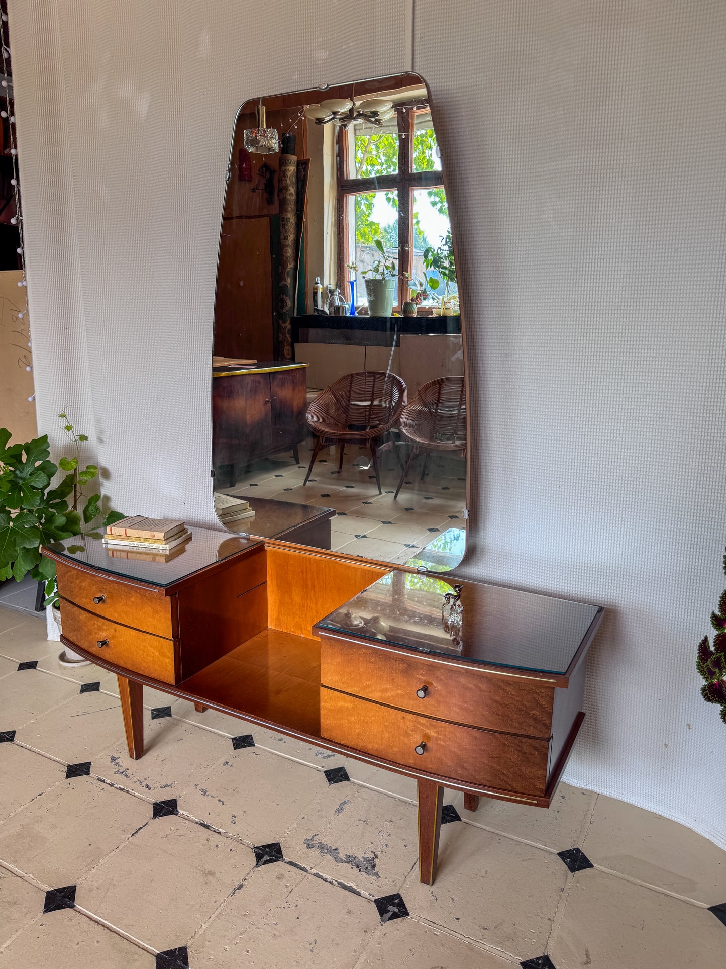 Vintage Spiegelkommode | Mid-Century | 1950er/60er Jahre