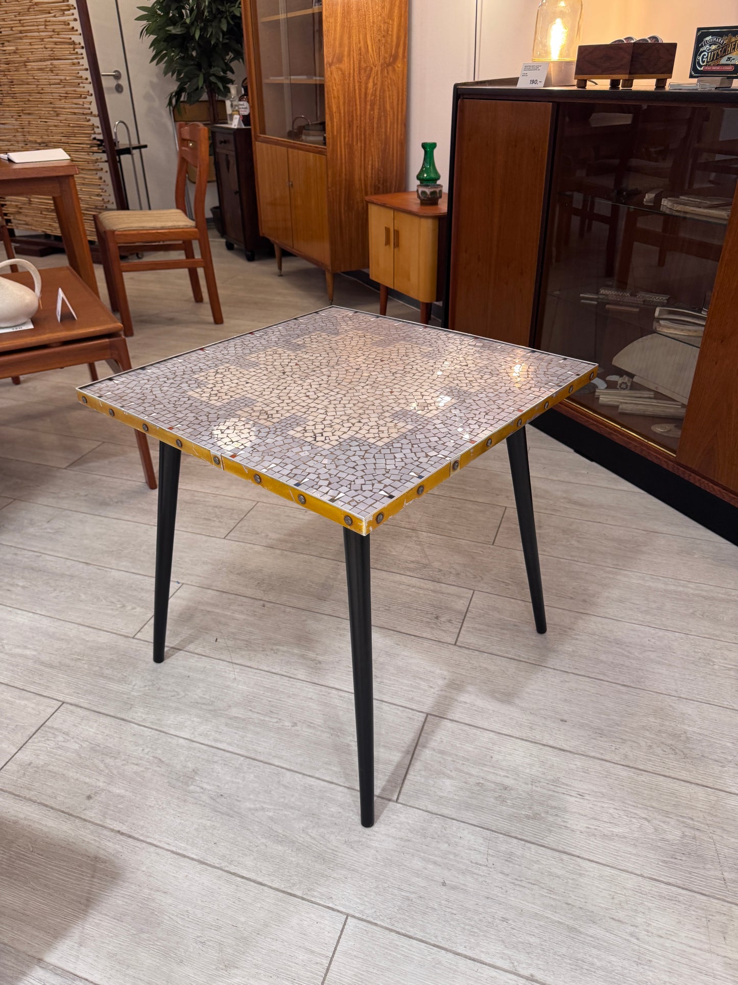 DDR Mosaik-Beistelltisch aus den 1960er Jahren