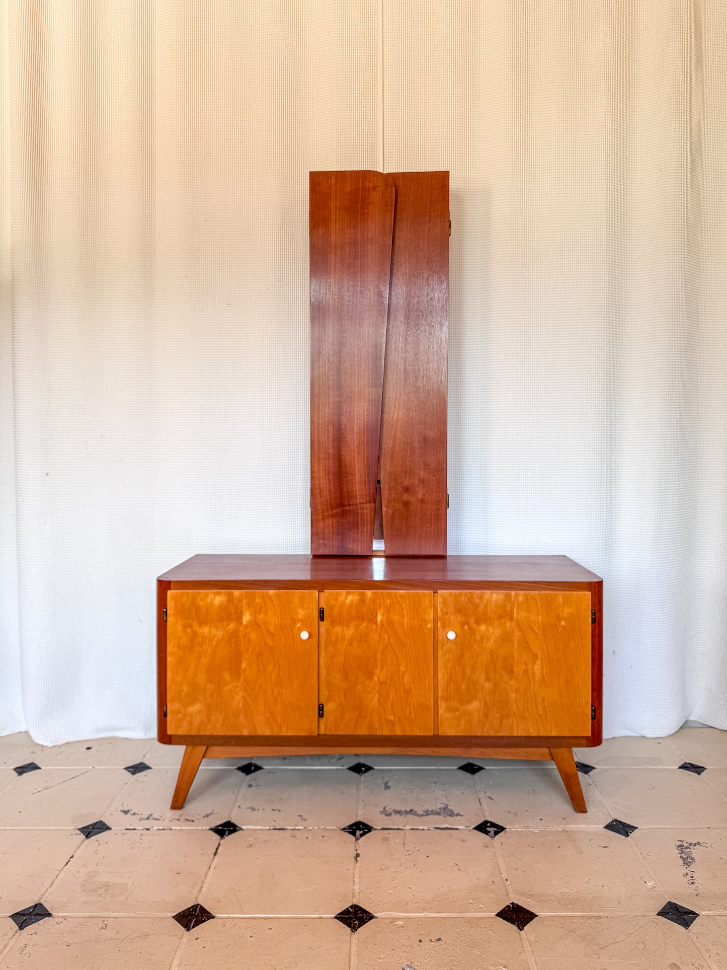 Vintage Spiegelkommode 60er Flur Kommode Spiegel