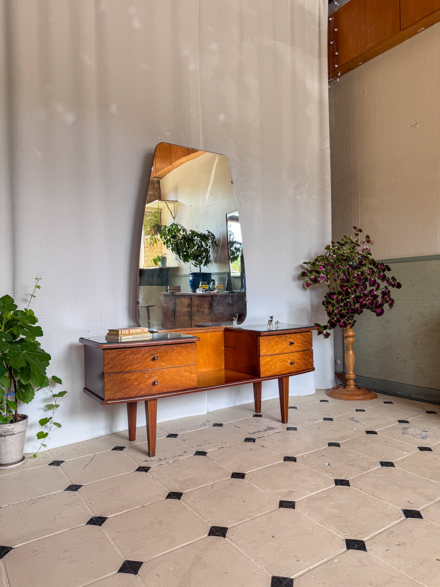 Vintage Spiegelkommode | Mid-Century | 1950er/60er Jahre