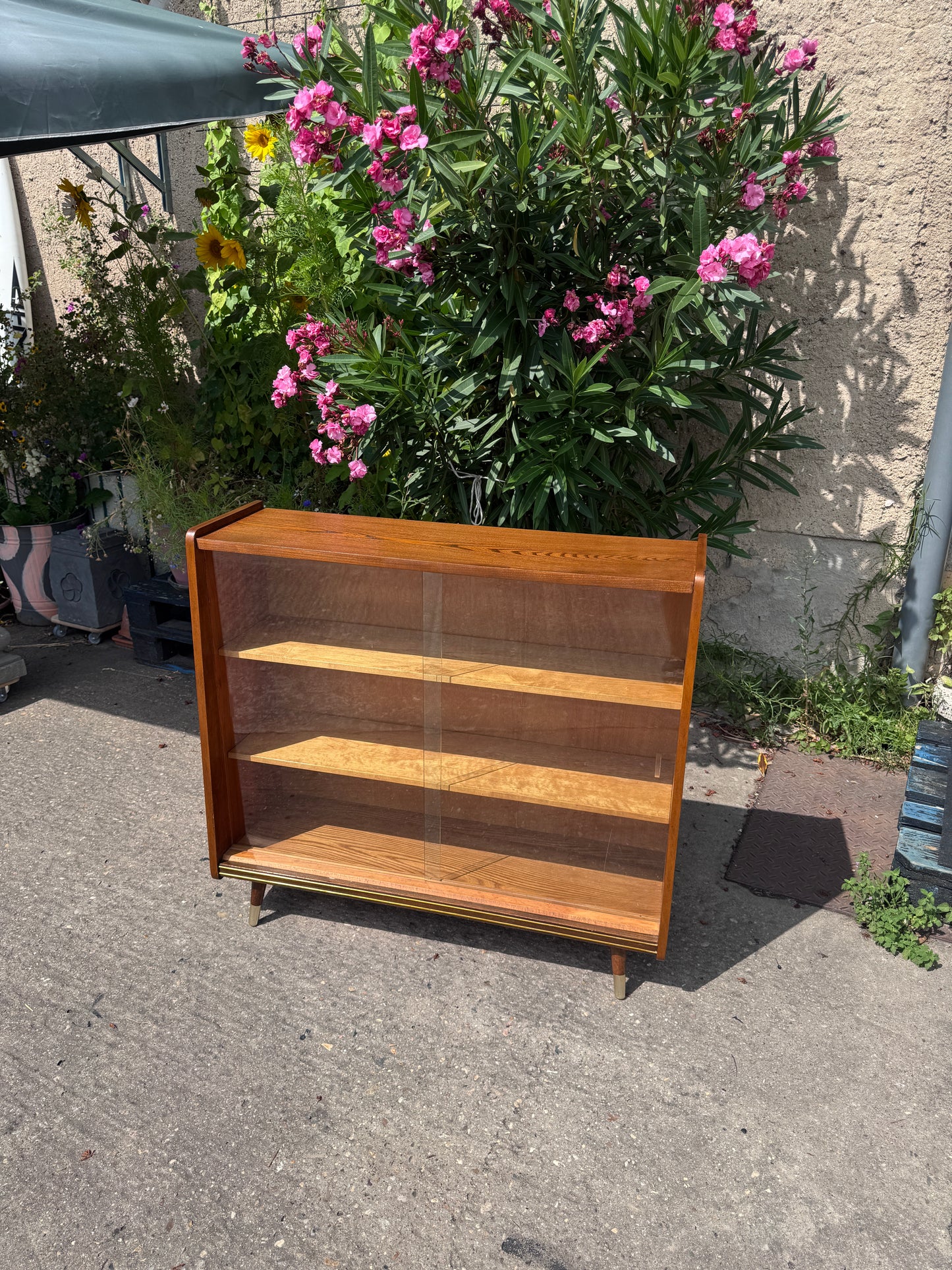 Mid-Century Vitrine 60er Kommode Glas