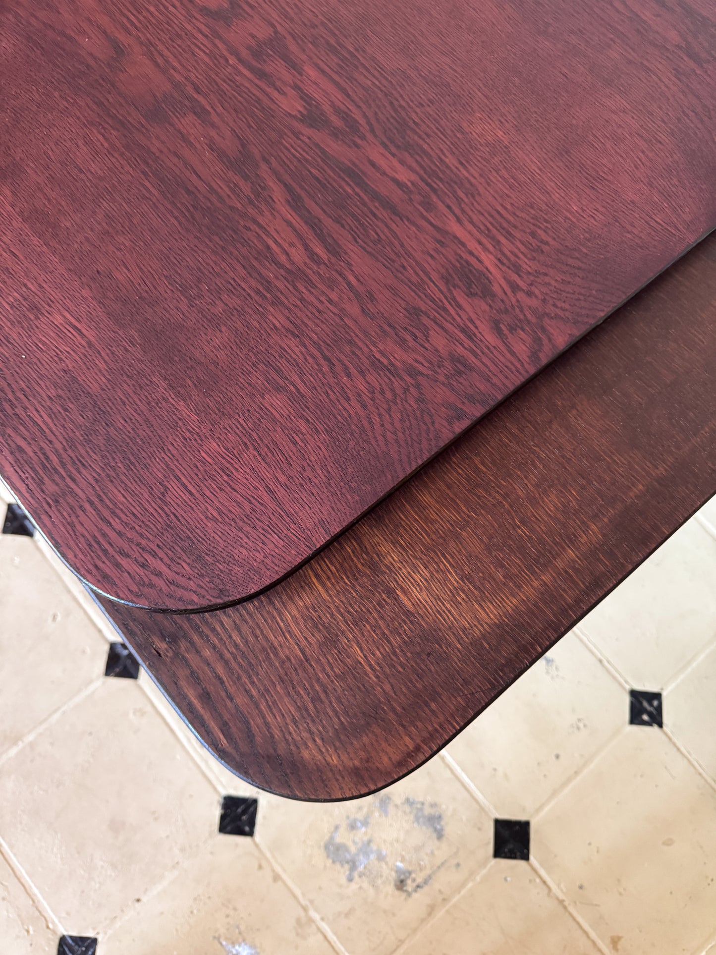 Großer Esstisch „Ostsee“ ausziehbar blau braun Holz massiv 240 cm