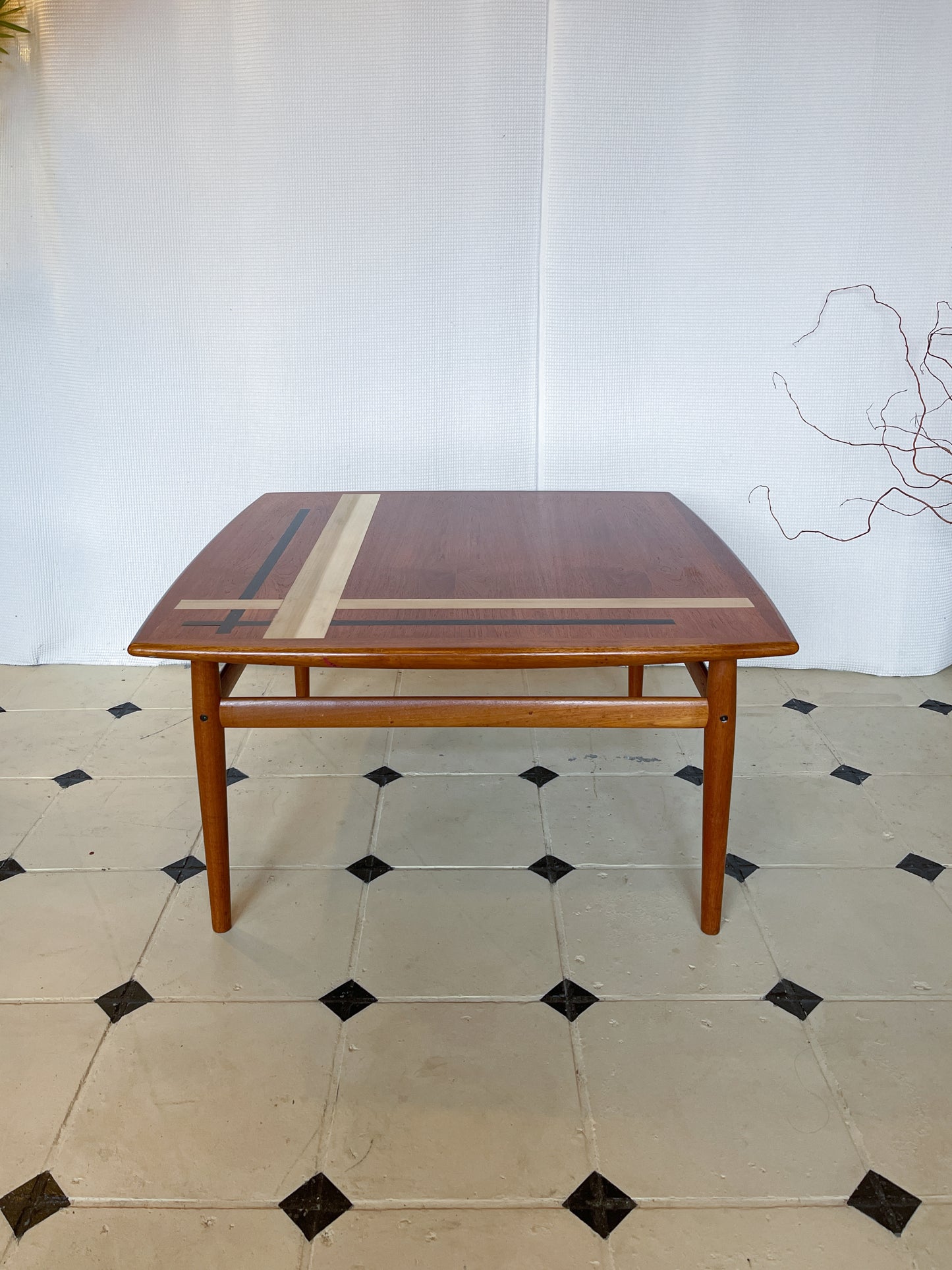 Danish Couchtisch Teak Glostrup 60er Tisch