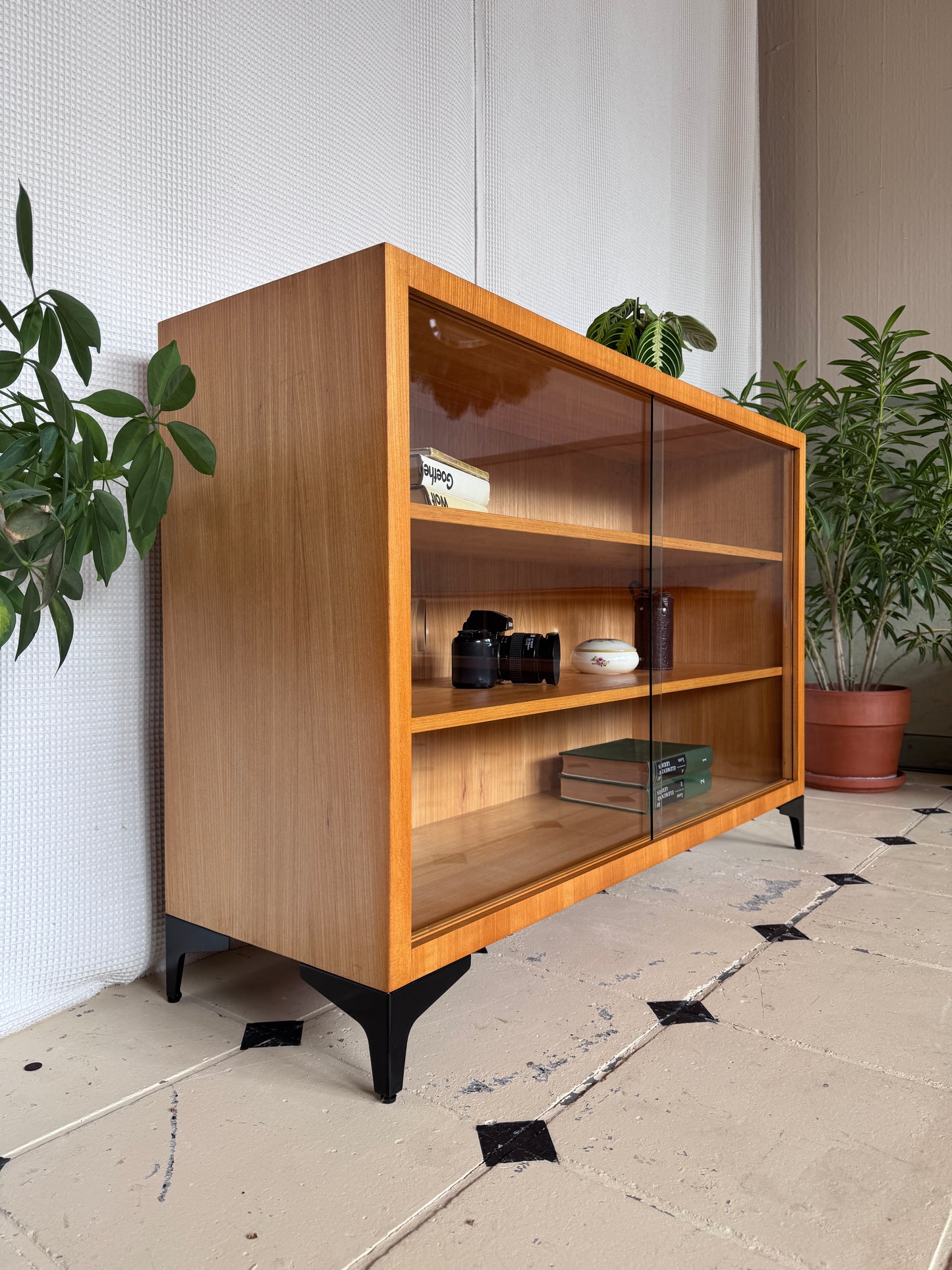 Vitrine Bücherregal Kommode 60er Vintage