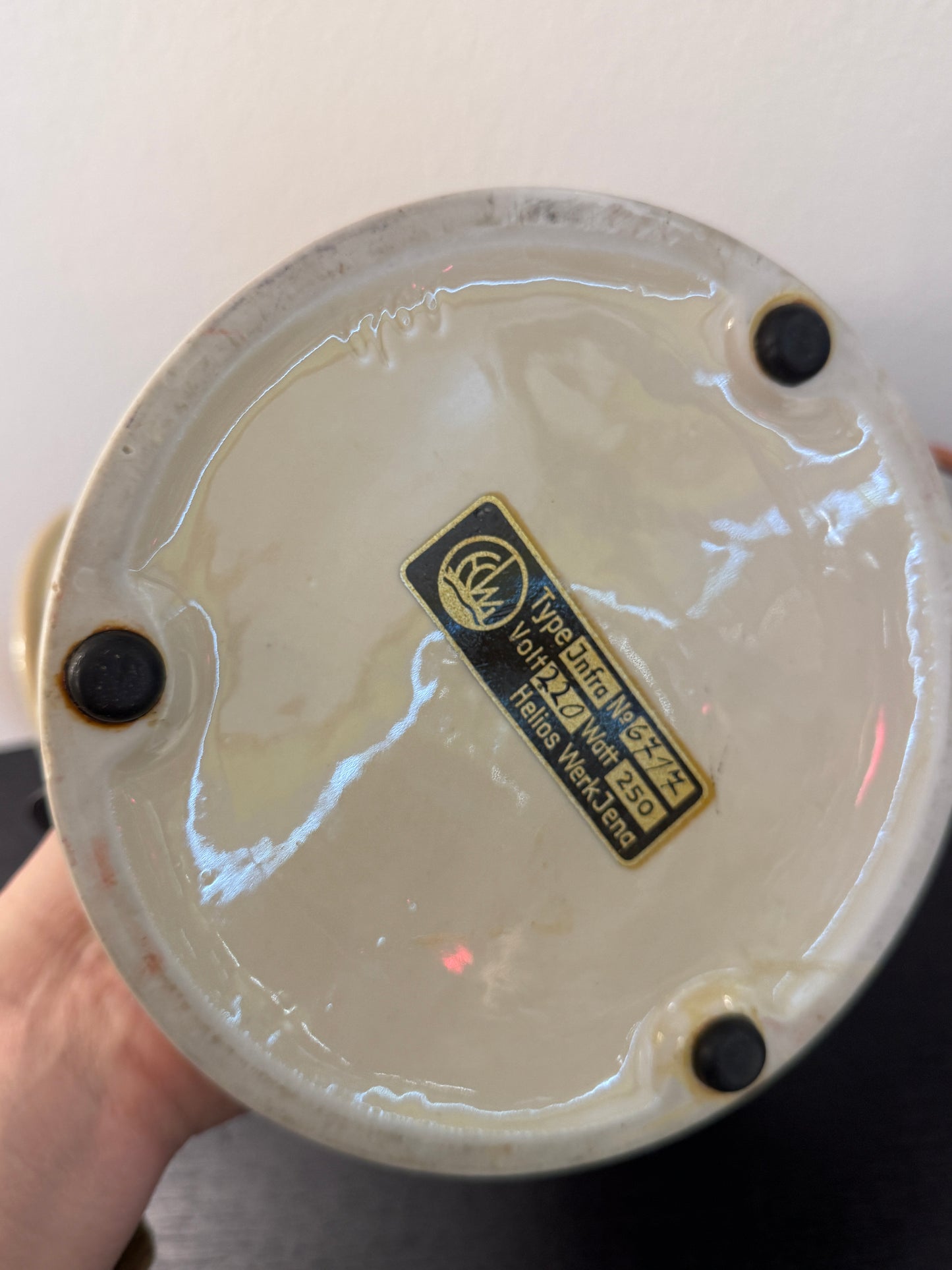 Helios Werk Zwenkau Tischlampe – Typ J, 1950er Jahre
