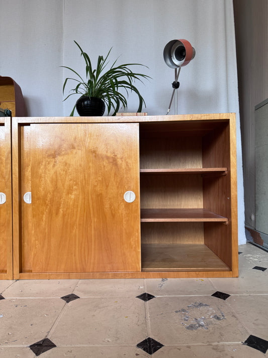 Set: Atelier Schränke Werkstatt Planschrank Kommode groß Schiebetür