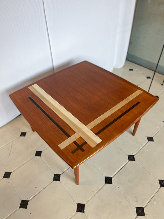 Danish Couchtisch Teak Glostrup 60er Tisch