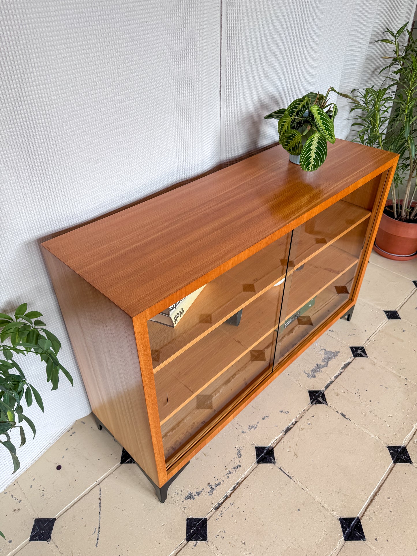 Vitrine Bücherregal Kommode 60er Vintage