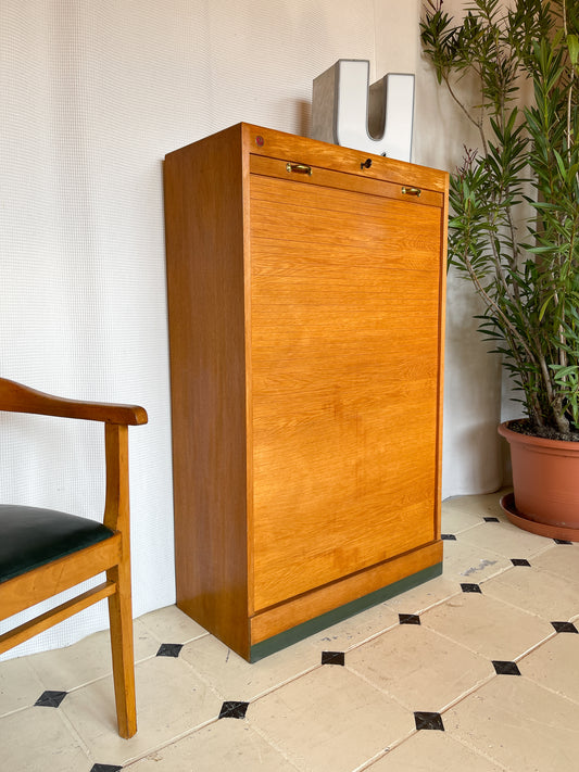 Mid-Century Rollschrank Highboard 50er–60er