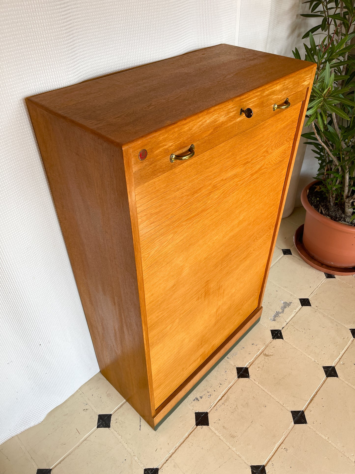 Mid-Century Rollschrank Highboard 50er–60er