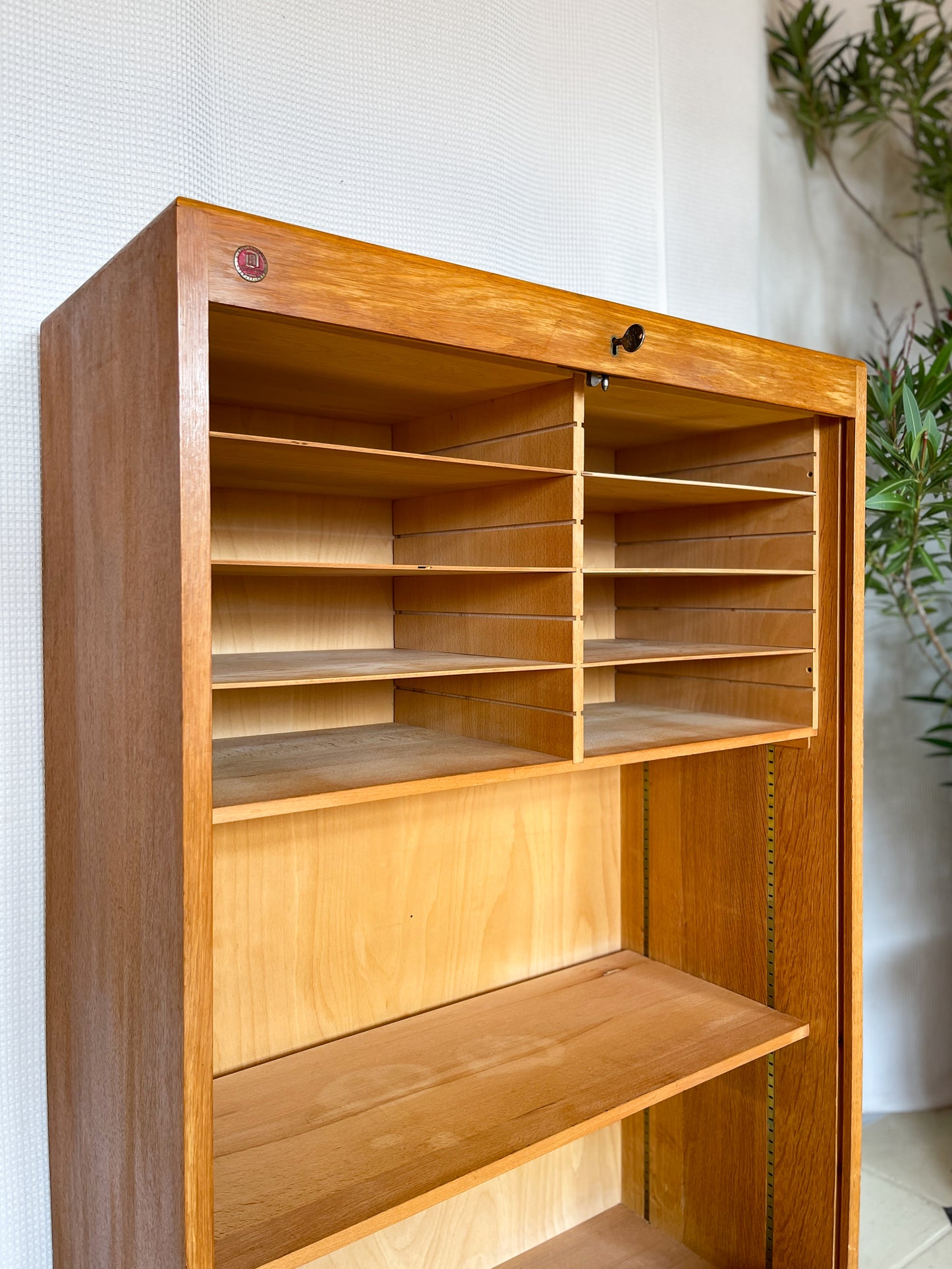 Mid-Century Rollschrank Highboard 50er–60er