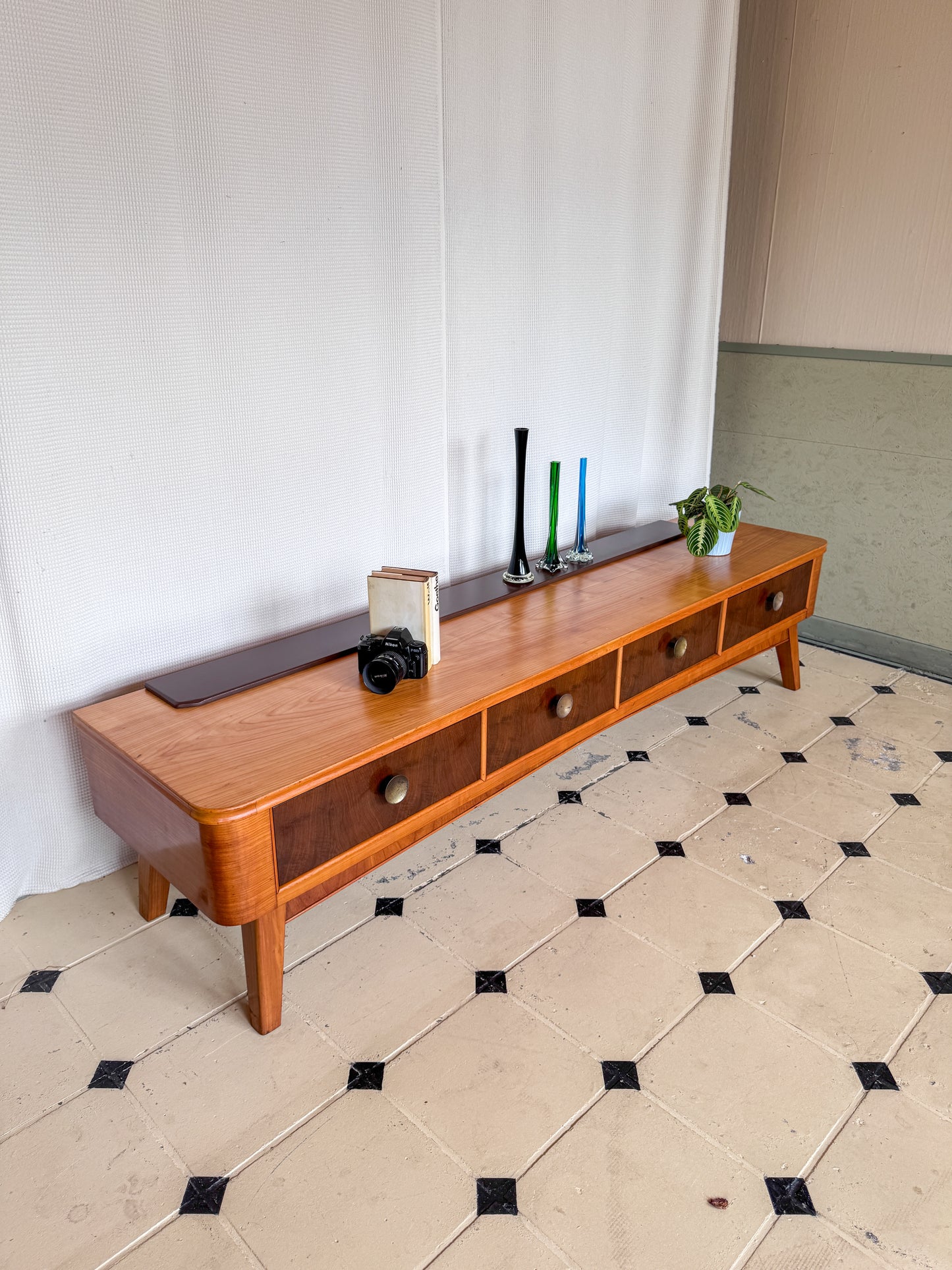 Sideboard Lowboard 60er Vollholz TV Unterschrank 220 breit