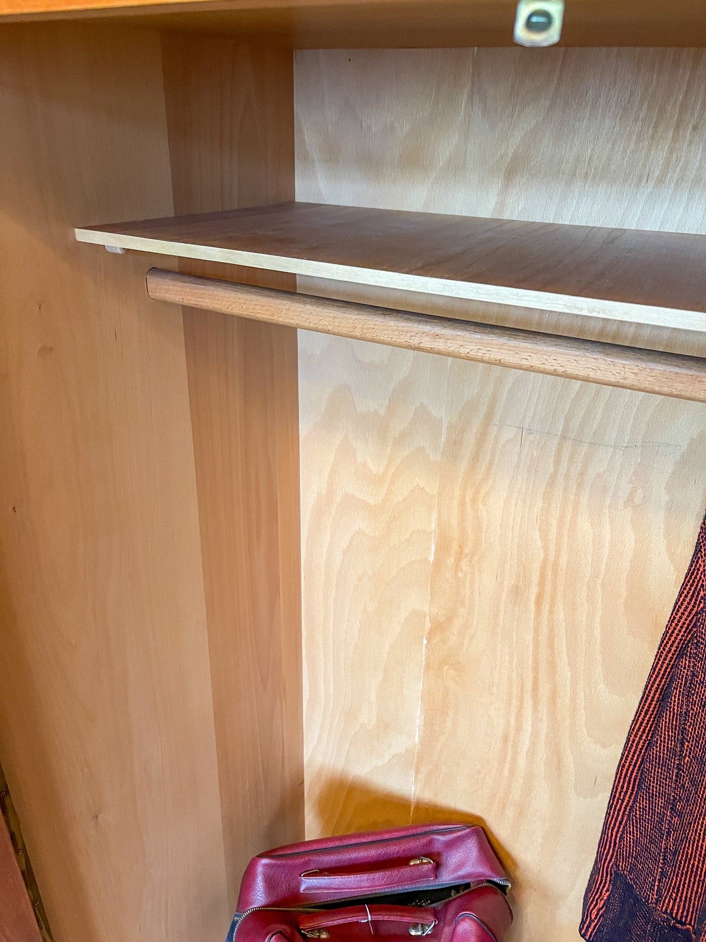 Vintage Kleiderschrank 2-trg 60er Birke Schrank Holz